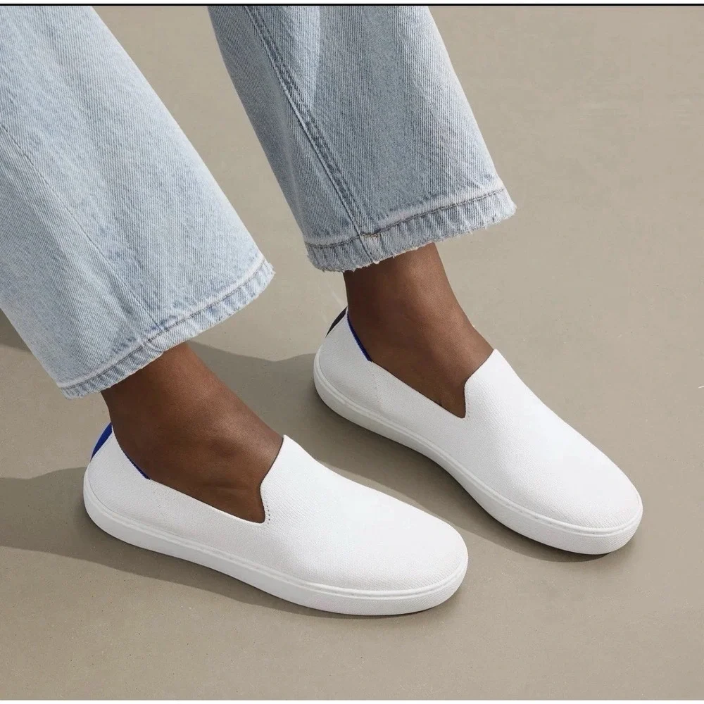 Rothy's Original Slip On Sneaker Women's US 9 Bright White New Without Box